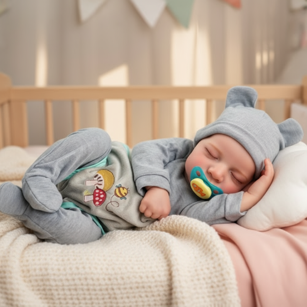 Custom Reborn Baby Doll in nursery setting