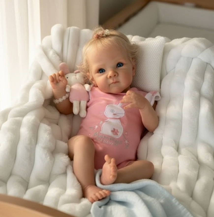 Ellie Reborn Doll in a beautiful setting