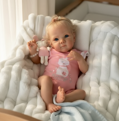 Ellie Reborn Doll in a beautiful setting